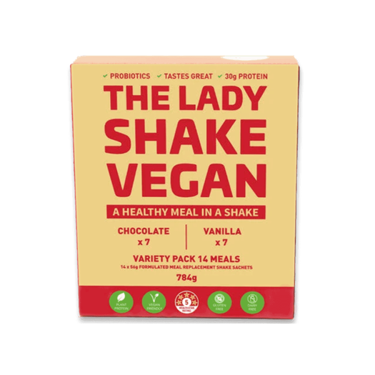 The Lady Shake Vegan Variety 14 Pack Plant Based The Lady Shake