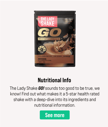 The Lady Shake GO! Nutritional Information